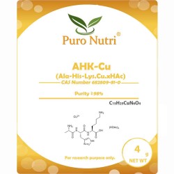 Wholesale AHK-Cu Copper Peptide Scalp Hair Growth Support Lyophilized Copper Tripeptide-3 Hair Follicle Research Compound
