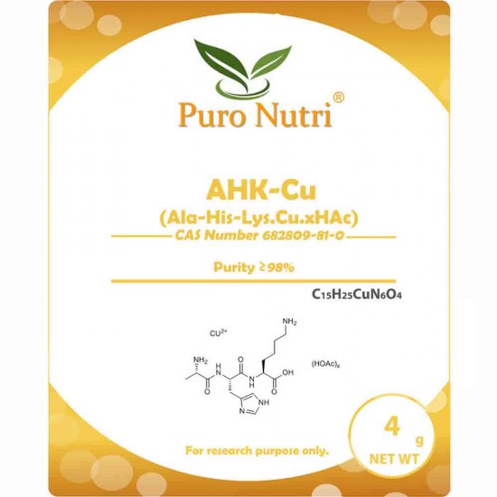 Wholesale AHK-Cu Copper Peptide Scalp Hair Growth Support Lyophilized Copper Tripeptide-3 Hair Follicle Research Compound