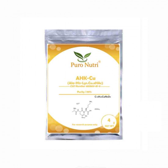 Wholesale AHK-Cu Copper Peptide Scalp Hair Growth Support Lyophilized Copper Tripeptide-3 Hair Follicle Research Compound