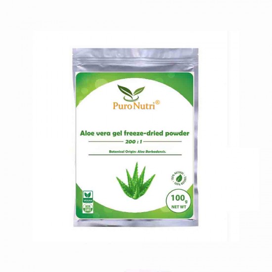 100% nature 200:1 concentrated aloe barbadensis extract freeze dried aloe vera gel powder
