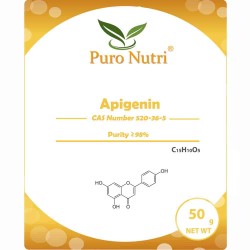 Premium Ultra Pure 98% Apigenin Supplement Powder Support Relaxation and Promote Healthy Sleep