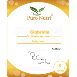 Glabridin 40% Skin Whitening Licorice Root Extract Glycyrrhiza Glabra CAS 59870-68-7