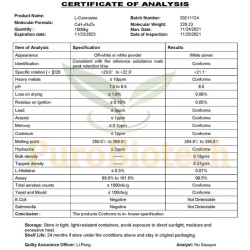 High Purity Carnosine Peptide Skin Whitening CAS 305-84-0 Anti-wrinkle Antioxidant L-Carnosine