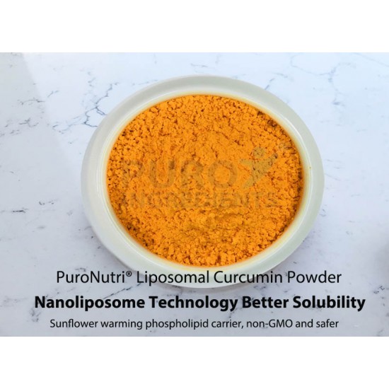 Liposomal Curcumin Nanoliposome Technology Better Solubility and Stability Dual drug delivery, higher bioavailability