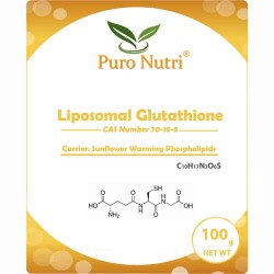 Liposomal Glutathione Powder Sunflower warming phospholipid carrier, non-GMO and safer nanoliposome technology higher bioavailability