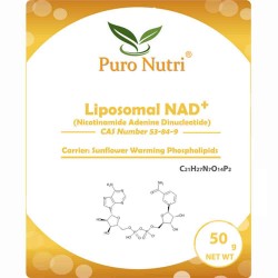PuroNutri® Liposomal NAD+ Powder Nicotinamide AdenineDinucleotide Encapsulated by Liposome Technology 