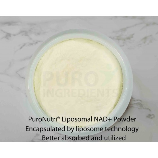 PuroNutri® Liposomal NAD+ Powder Nicotinamide AdenineDinucleotide Encapsulated by Liposome Technology 