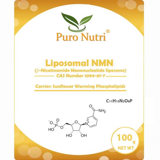 Liposomal NMN Easier Absorption Higher Bioavailability Sunflower Lecithin Nanotechnology Wrapping 