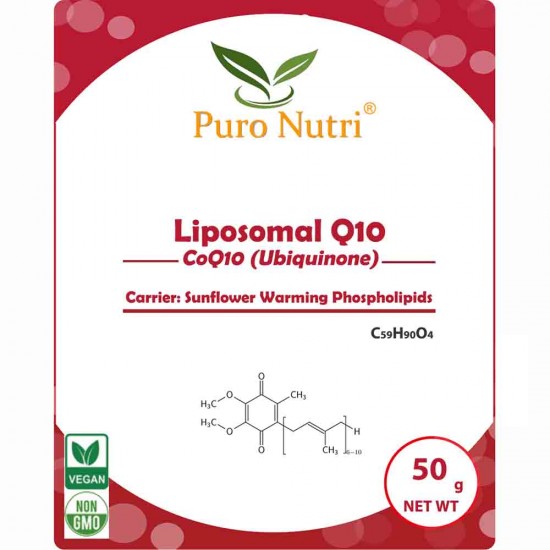 PuroNutri Liposomal Coenzyme Q10 Liposome Technology Ubiquinone Better absorptivity,Higher bioavailability Breakthrough absorption