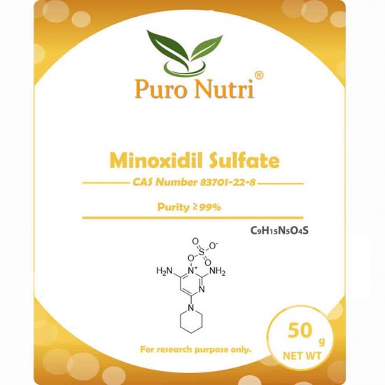 99% Stabilized Minoxidil Sulphate Powder Minoxidil Sulfate Salt USP34 CAS 83701-22-8 Factory Wholesale