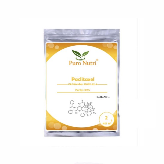 PuroIngredients Natural Paclitaxel Powder CAS 33069-62-4 High Purity USP EP 99% HPLC Medicinal Anticancer Agent PuroIngredients Natural Paclitaxel Powder CAS 33069-62-4 High Purity USP EP 99% HPLC Medicinal Anticancer Agent
