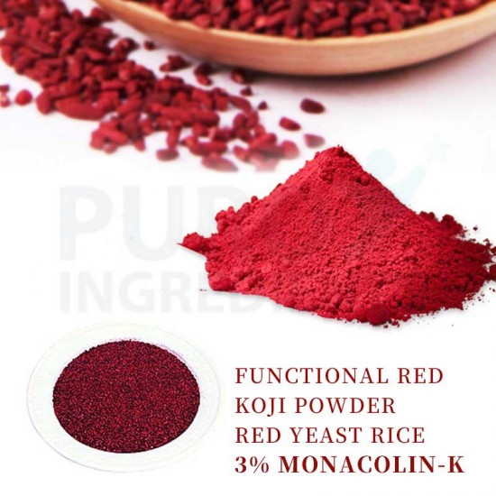 Red Yeast Rice Powder 100% Natural Fermented 3% Monacolin-K Wholesale