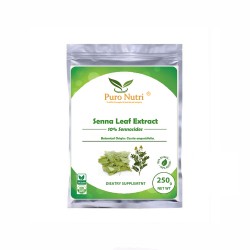 Senna Leaf Extract Powder 10% Sennosides Pure Organic Ingredients, Detox & Cleanse, Anti-Inflammatory, Natural Laxative