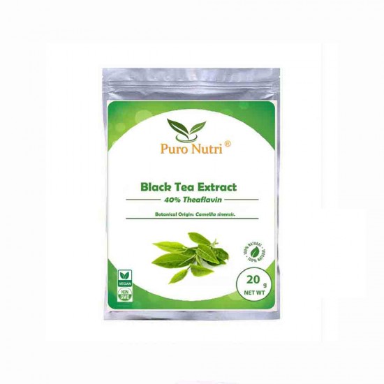 Factory Supply Standardized Black Tea Extract 40% Theaflavin Supplement Powder Water Soluble to Help Support Arterial Health 