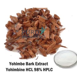 Yohimbe Bark Extract Yohimbine HCL 98% Pausinystalia Yohimbe CAS No.: 65-19-0